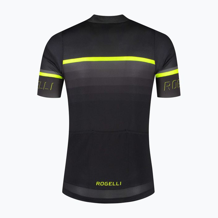 Pánske cyklistické tričko Rogelli Hero II yellow/black/grey 4