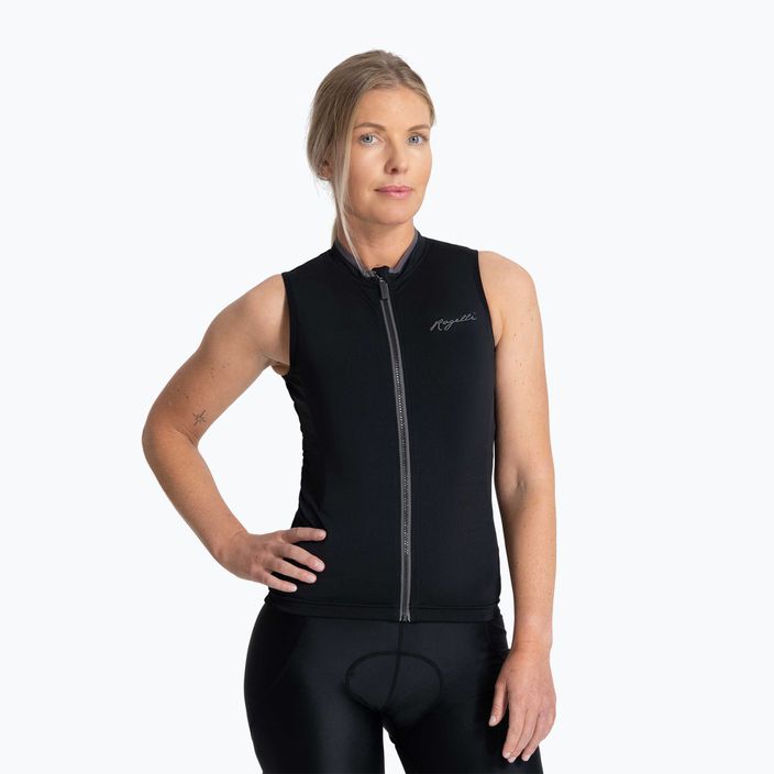 Dámske cyklistické tielko Rogelli Essential black