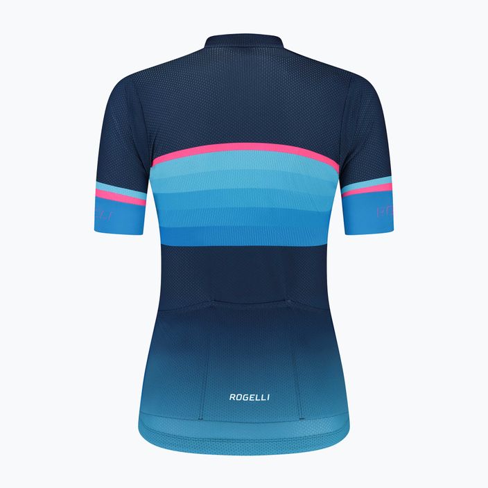 Dámsky cyklistický dres Rogelli Impress II modrá/ružová/čierna 4