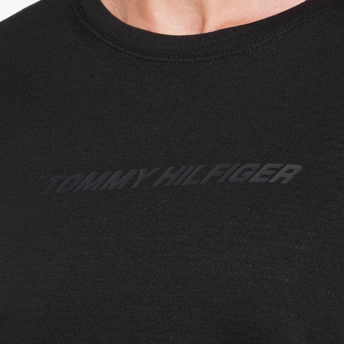 Tommy Hilfiger Performance Mesh Tee čierne dámske tréningové tričko 4
