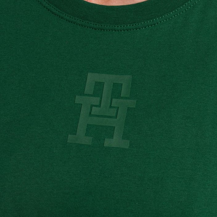 Tommy Hilfiger dámske tréningové tričko Regular Th Monogram green 4