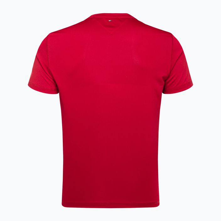 Pánske tričko Tommy Hilfiger Graphic Training červené 6