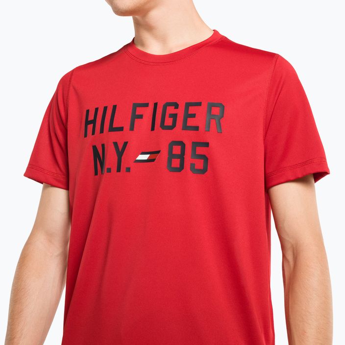 Pánske tričko Tommy Hilfiger Graphic Training červené 4
