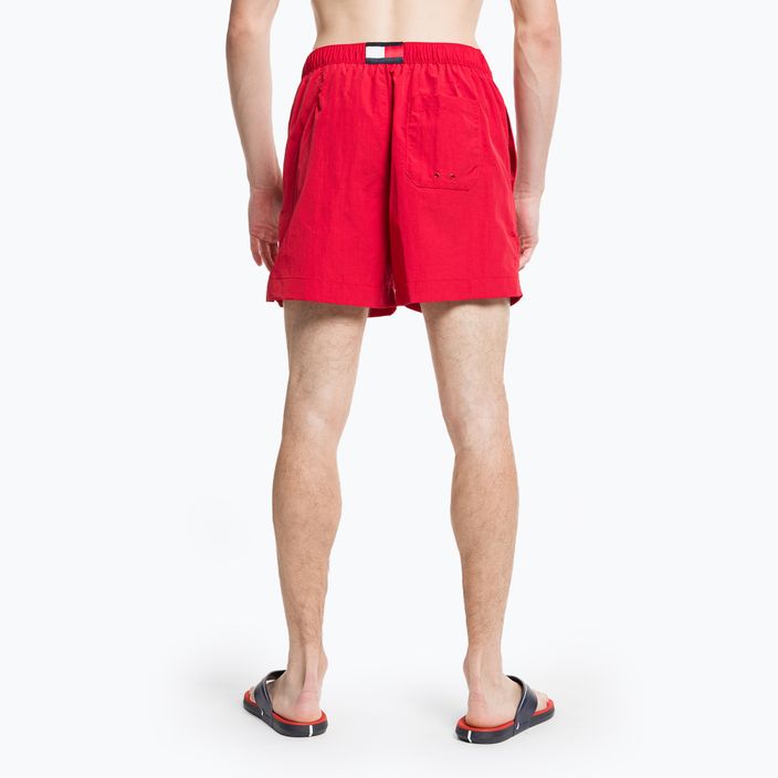 Pánske plavecké šortky Tommy Hilfiger Medium Drawstring red 7