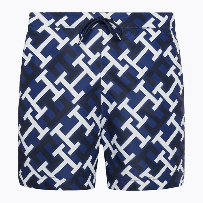 Pánske plavecké šortky Tommy Hilfiger Sf Medium Drawstring Print blue