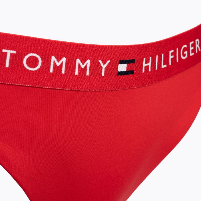 Tommy Hilfiger Spodný diel plaviek Side Tie Cheeky červený 3