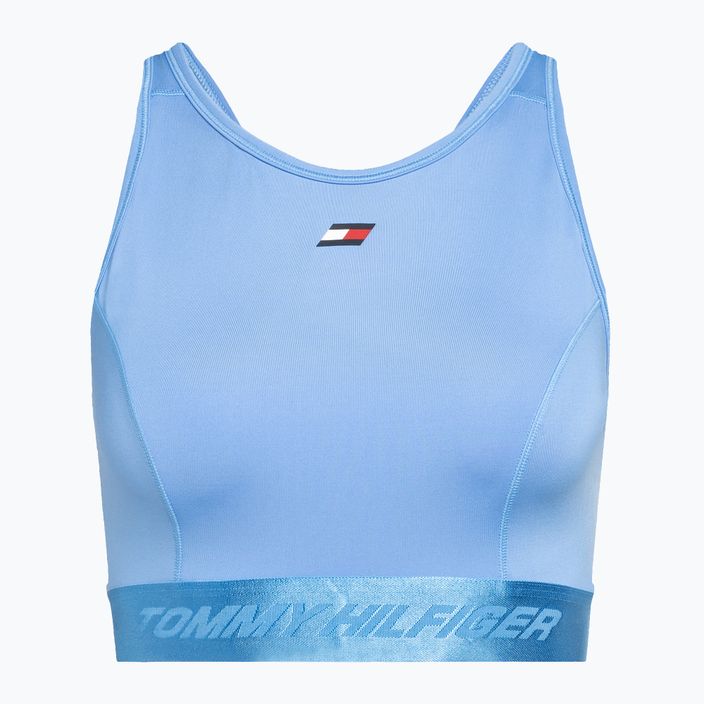 Modrá fitness podprsenka Tommy Hilfiger Essentials Mid Int Racer Back 4