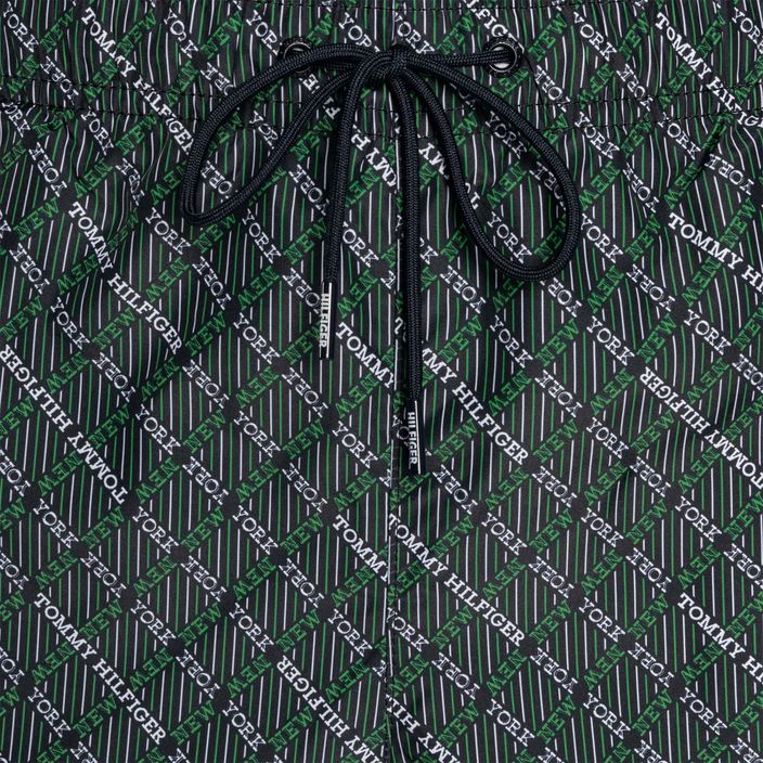 Pánske plavecké šortky Tommy Hilfiger Medium Drawstring Print new york geo green 3