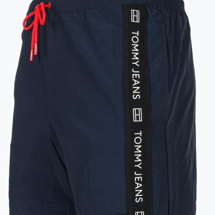 Pánske plavecké šortky Tommy Jeans SF Medium Drawstring Side Tape dark night navy 3