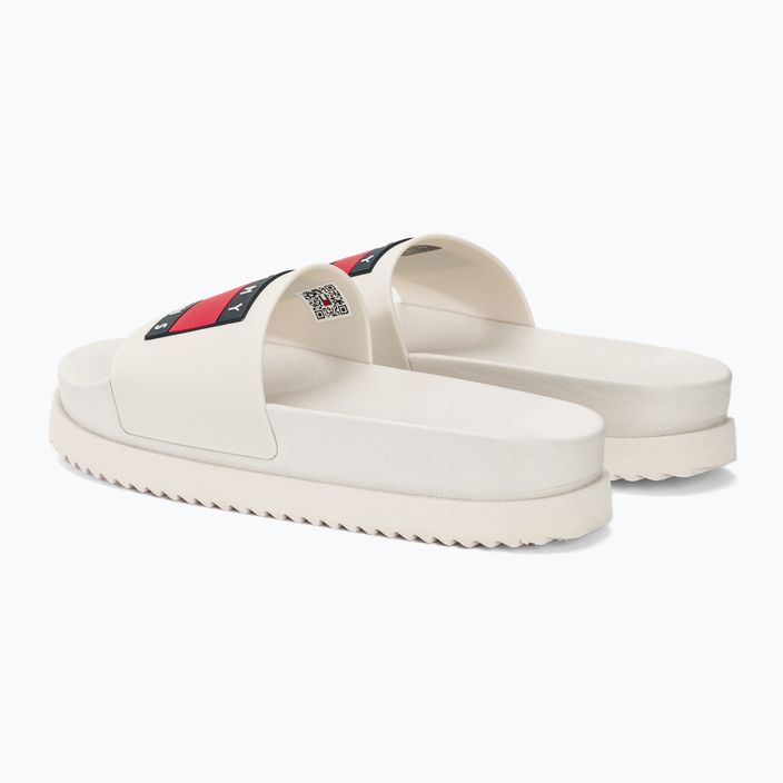 Tommy Jeans Dámske žabky Elevated Flatform Slide ecru 3