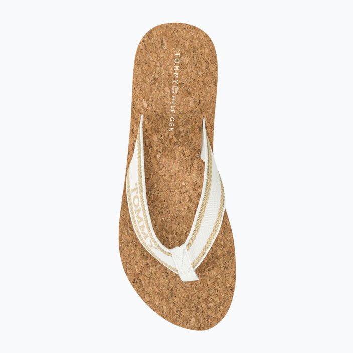 Dámske žabky Tommy Hilfiger Cork Beach Sandal harvest wheat 6