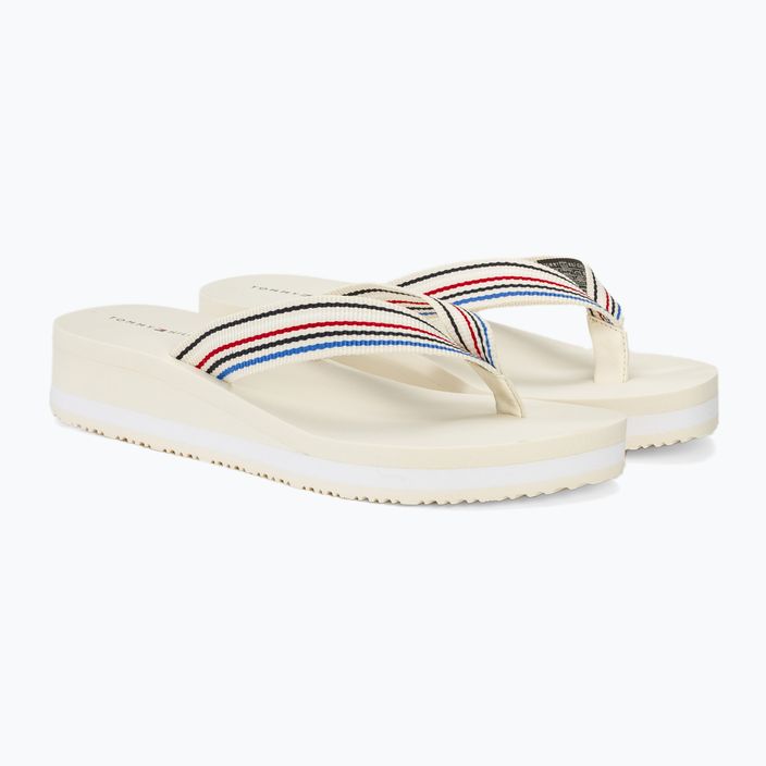 Dámske žabky Tommy Hilfiger Wedge Stripes Beach Sandal calico 4