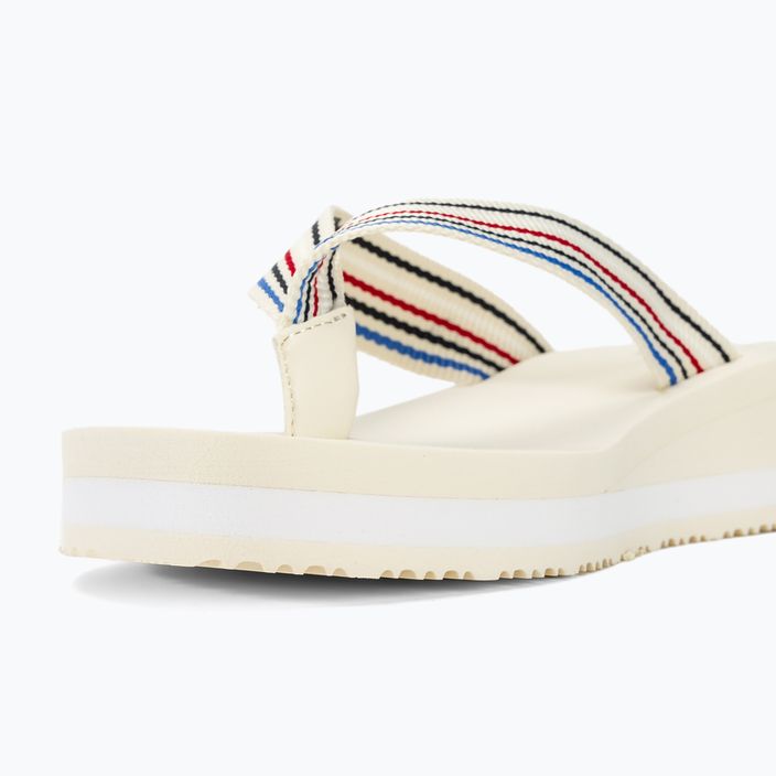 Dámske žabky Tommy Hilfiger Wedge Stripes Beach Sandal calico 8