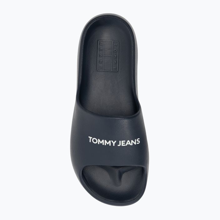 Tommy Jeans Dámske žabky Chunky Flatform Slide dark night navy 5