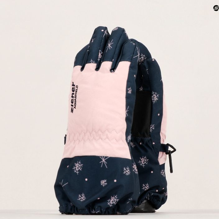 Lyžiarske rukavice ZIENER Levio AS Minis s potlačou snowcrystal 3