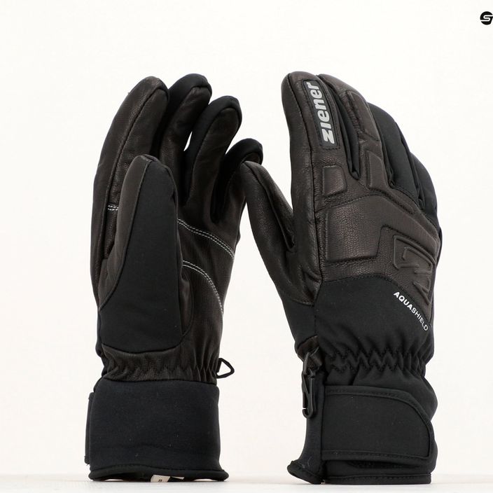 ZIENER Glyxus AS lyžiarske rukavice čierne 3
