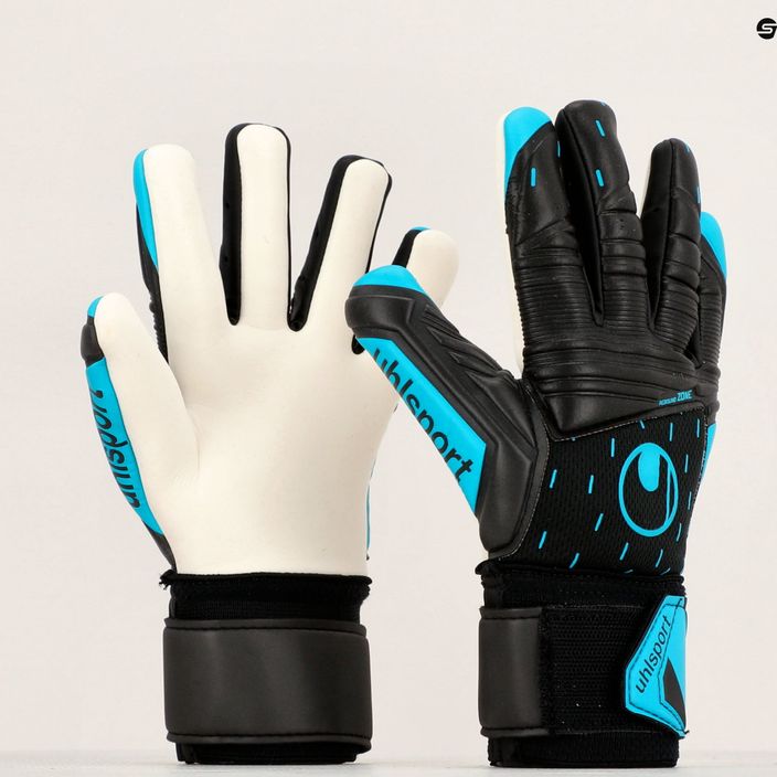 Uhlsport Classic Soft Hn Comp brankárske rukavice black/blue/white 4