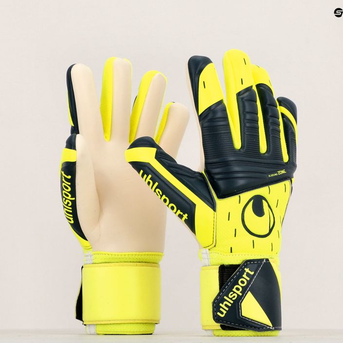 Detské brankárske rukavice uhlsport Classic Absolutgrip Hn Pro Jr. neon yellow/green/white 4