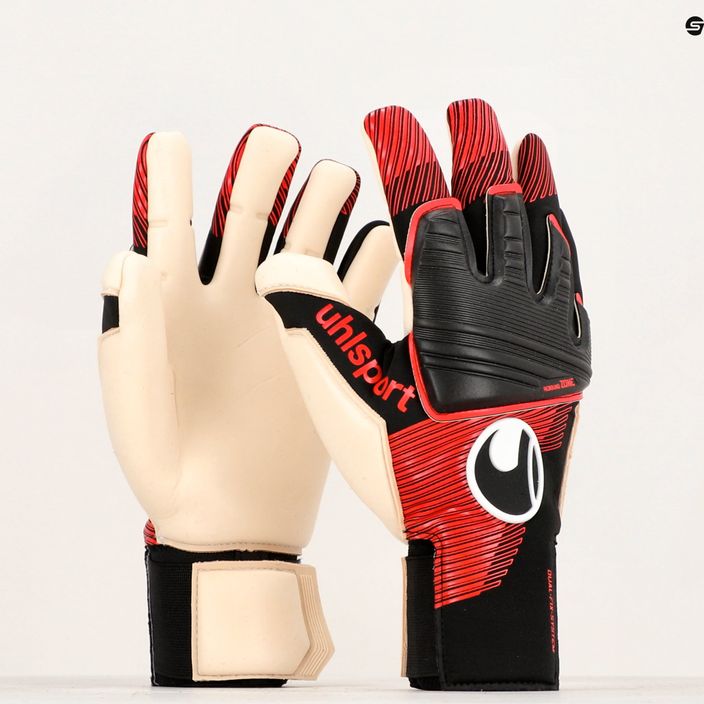 Detské brankárske rukavice uhlsport Powerline Absolutgrip black/red/white 4