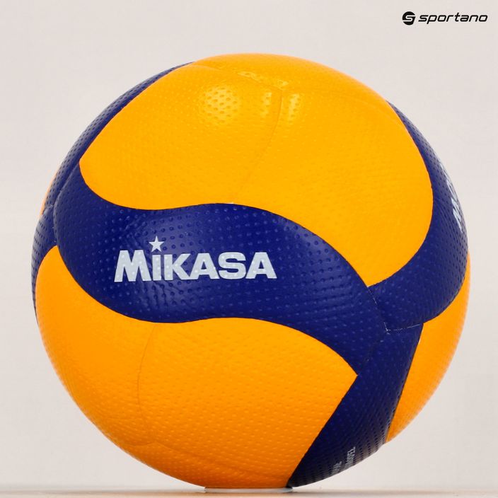 Volejbalová lopta Mikasa V400W žlto-modrá veľkosť 4 5
