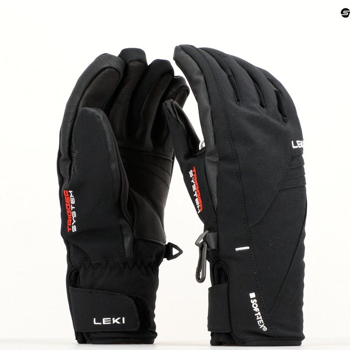 Dámske lyžiarske rukavice LEKI Cerro 3D black 9