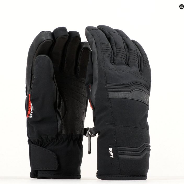 Pánske lyžiarske rukavice LEKI Cerro 3D black 9