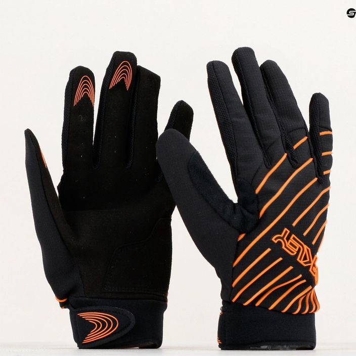 Oakley Drop In Mtb Glove 2.0 pánske cyklistické rukavice čierno-oranžové FOS901323 3