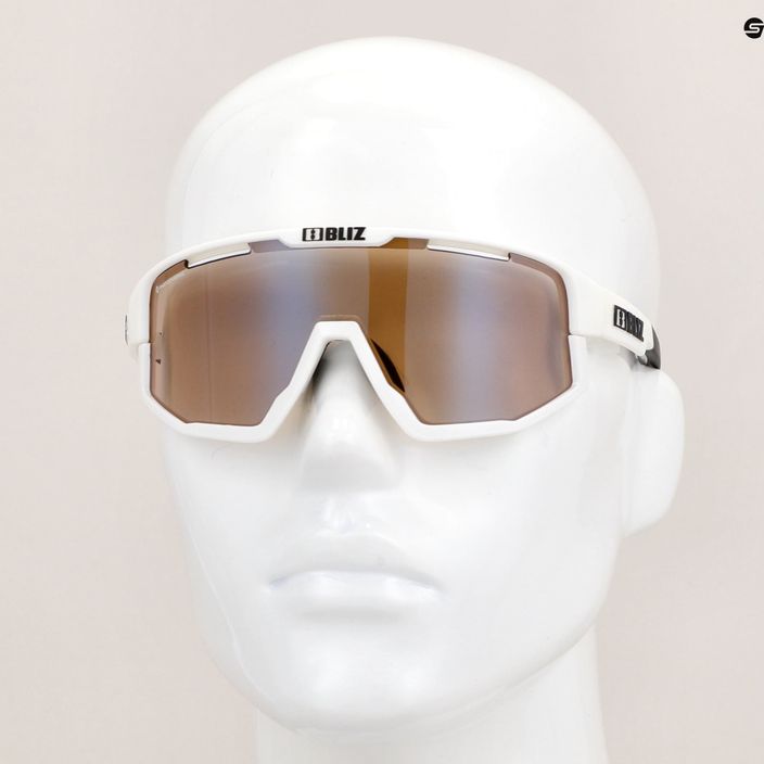Cyklistické okuliare Bliz Fusion Nano Optics Photochromic S1-S3 matné biele/hnedé 10