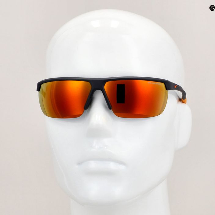 Nike Tempest matný gridiron/total orange brown w/orange slnečné okuliare 8