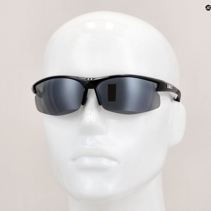 Cyklistické okuliare Bliz Motion + S3 lesklá metalická čierna/smoke silver mirror 10