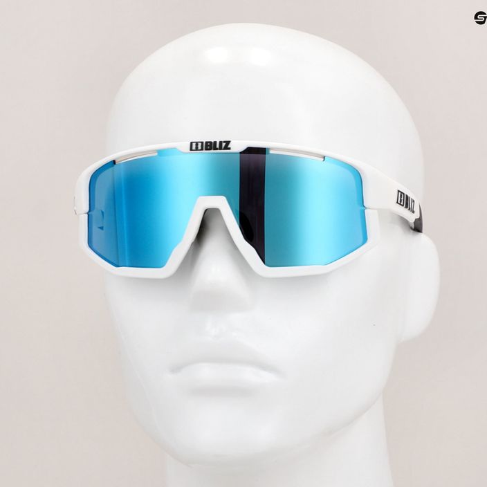 Bliz Vision S3 matné biele/dymovo modré okuliare pre viacero bicyklov 9