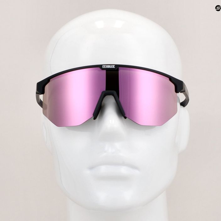 Bliz Hero S3 matné čierne/hnedé ružové multi bicyklové okuliare 10