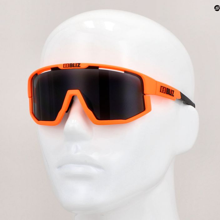 Cyklistické okuliare Bliz Fusion S3 matné neónovo oranžové/dymové 10