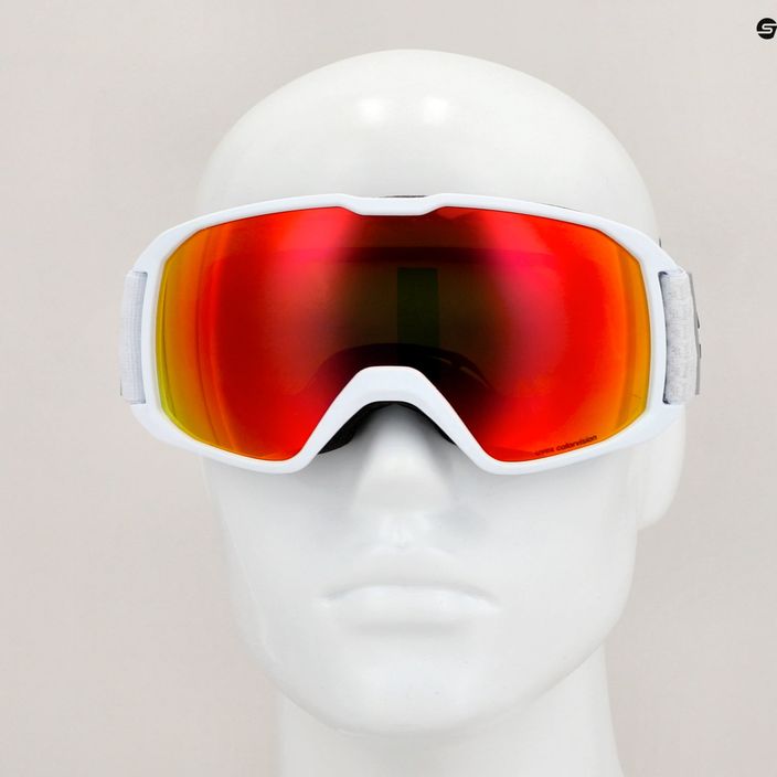 UVEX Xcitd CV S2 lyžiarske okuliare white matt/morror rose/colorvision green 6