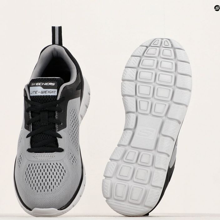 SKECHERS Track Broader pánska tréningová obuv sivá/čierna 13