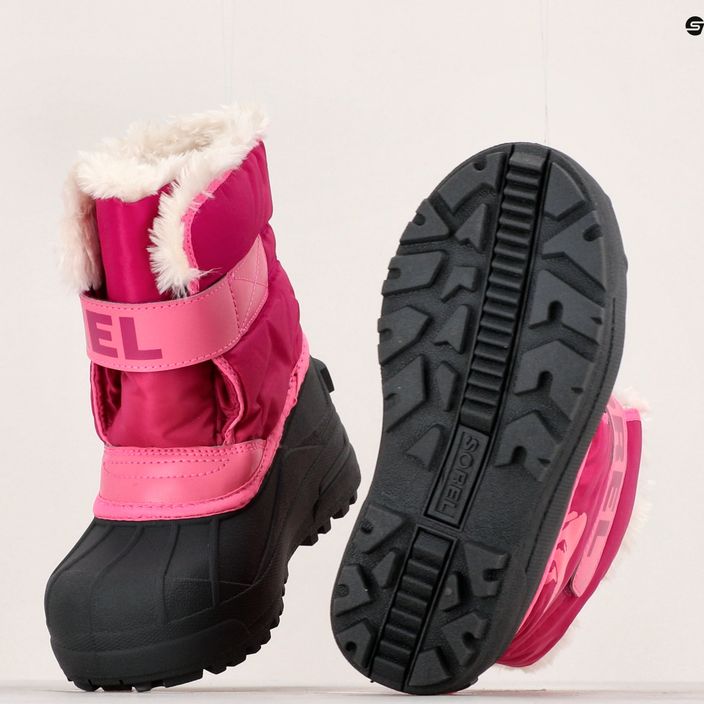 Sorel Snow Commander junior snehové topánky tropická ružová/hlboká ružová 15