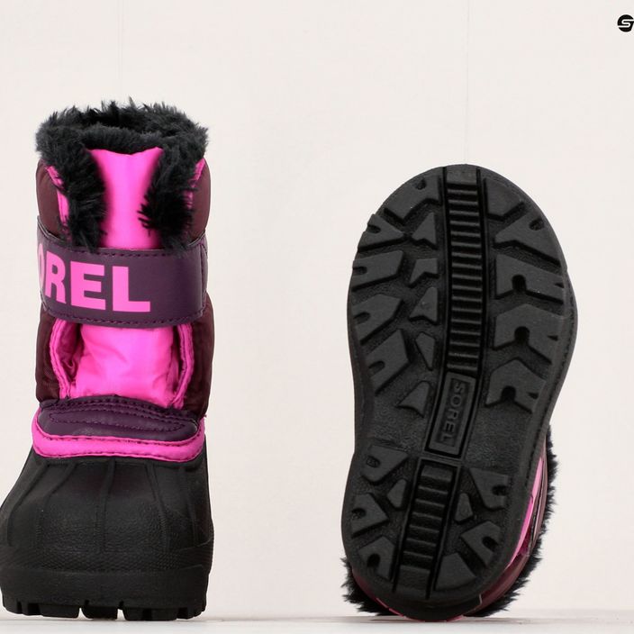 Detské snehové topánky Sorel Snow Commander purple dahlia/groovy pink 15