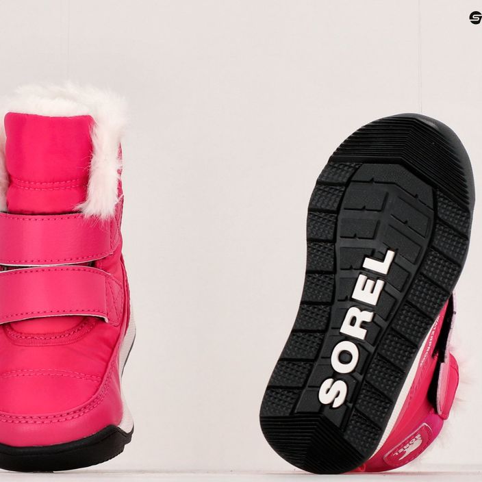 Detské snehové topánky Sorel Whitney II Strap WP cactus pink/black 16