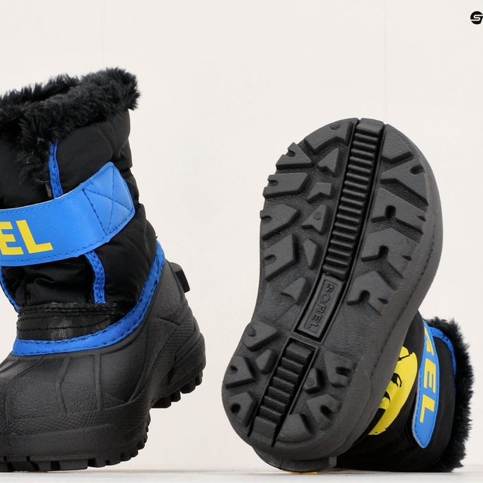 Detské snehové topánky Sorel Snow Commander black/super blue 15