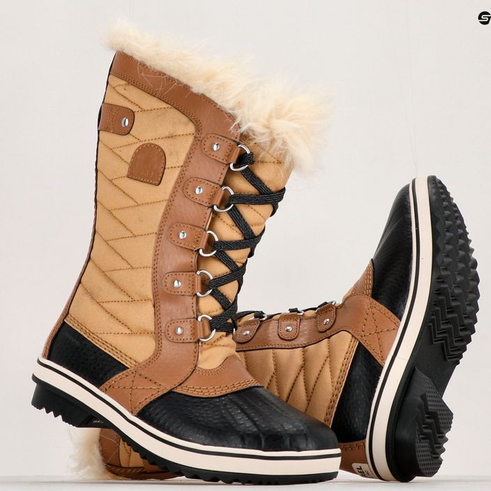 Juniorské snehové topánky Sorel Tofino II curry/elk 16