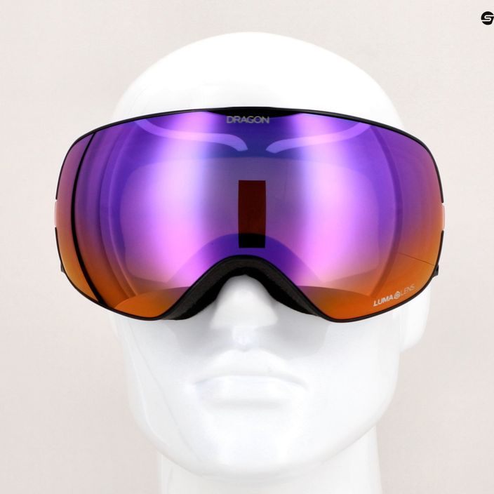 Lyžiarske okuliare DRAGON X2S black pearl/lumalens purple ion/amber 9