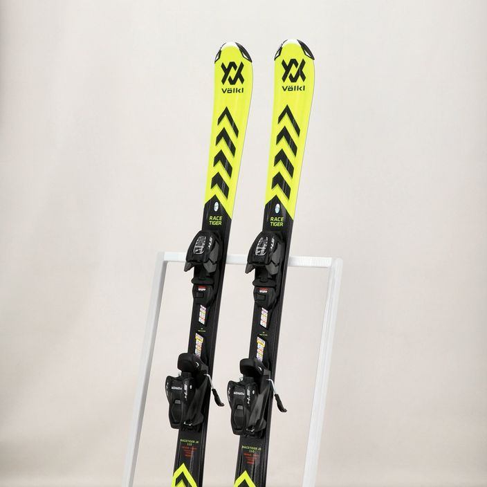 Detské zjazdové lyže Völkl Racetiger Junior Yellow + 4.5 VMotion Jr yellow/black 9
