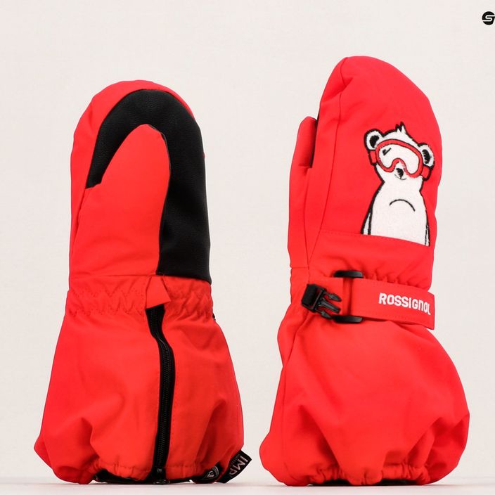 Rossignol Baby Impr M športové červené zimné rukavice 6