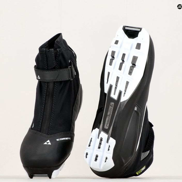 Fischer XC Comfort Pro black/white/yellow - topánky na bežecké lyžovanie 14
