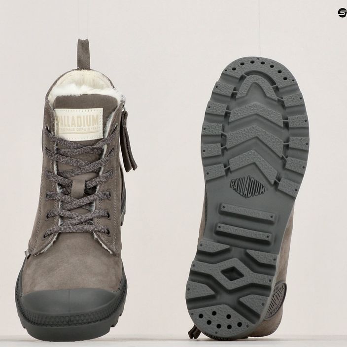 Dámske topánky PalladiumPampa HI ZIP WL cloudburst/charcoal gray 15