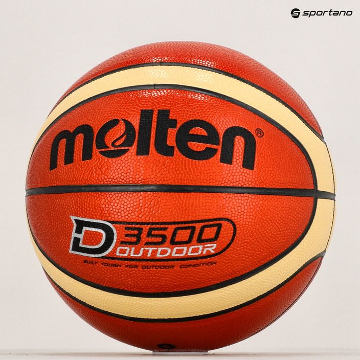 Molten basketbal B6D3500 oranžová/slonovinová veľkosť 6 6
