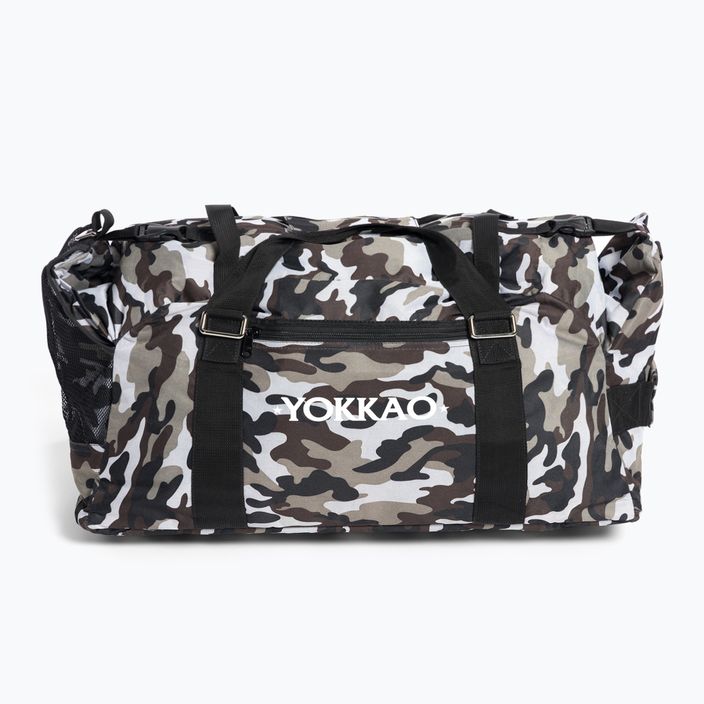 YOKKAO konvertibilná taška Camo Gym Bag Grey/Black BAG-2-G