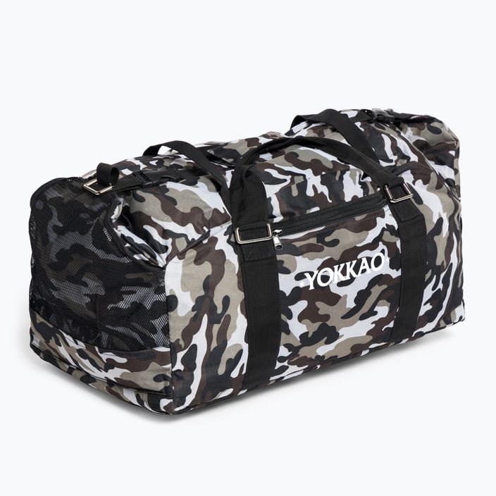 YOKKAO konvertibilná taška Camo Gym Bag Grey/Black BAG-2-G 2