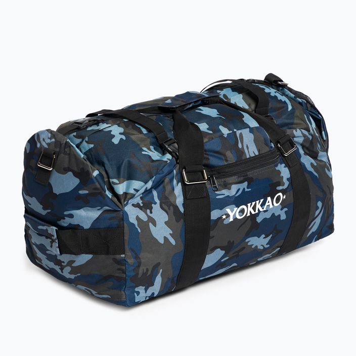 YOKKAO konvertibilná taška Camo Gym Bag blue/black BAG-2-B 2