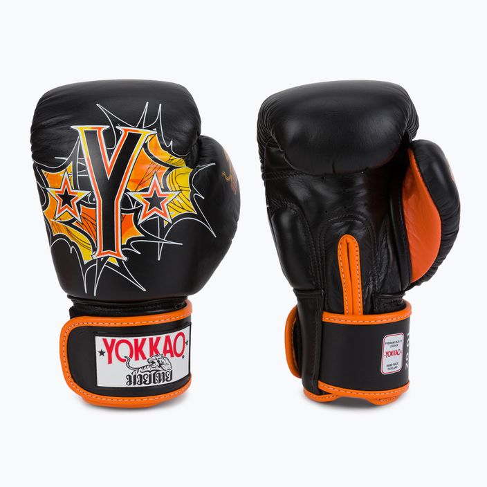 YOKKAO Pad Thai boxerské rukavice čierne FYGL-69-1 3